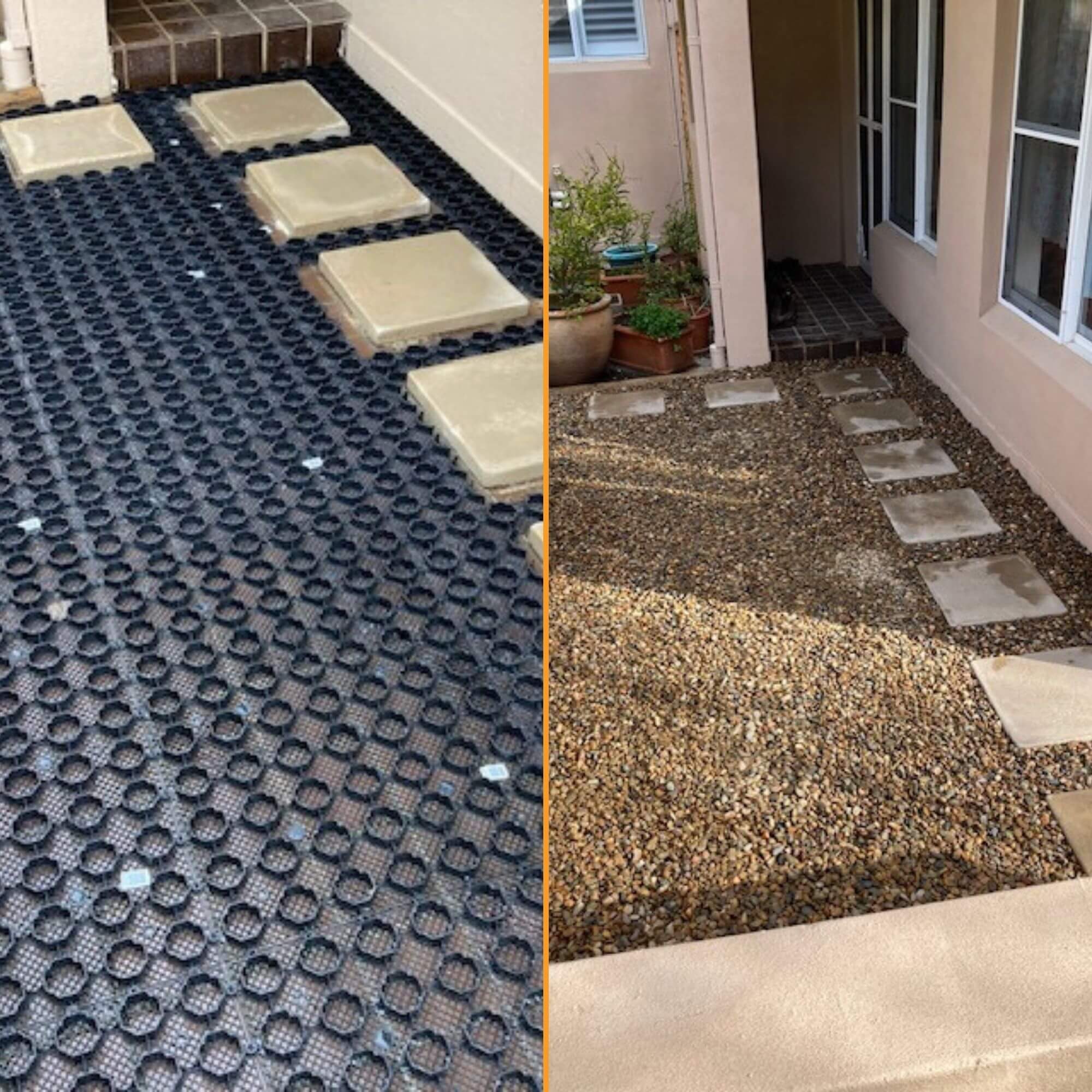 PebbleLock Permeable Plastic Paver -33x23x1 in - 12 Pavers, 64 sq. ft ...