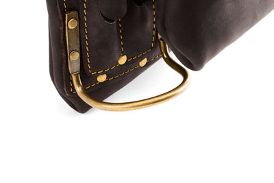 OX Tools 10 Pocket Oil Tanned Leather Leather Tool Pouch - Leather Carpenter Tool Pouch - Double Stitched Tool Belt Pouches for Leather Tool Belt - Heavy Duty Leather Tool Bag OX - P263701 - Carbour Tools