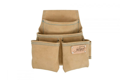 OX TOOLS Trade Series Suede Leather Tool/Fastener Pouch – 4 Pockets - Carbour Tools