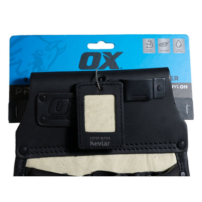OX Ultimate 10 - Pocket Leather & Nylon Drywaller’s Pouch w/ Kevlar Reinforcement - Carbour Tools