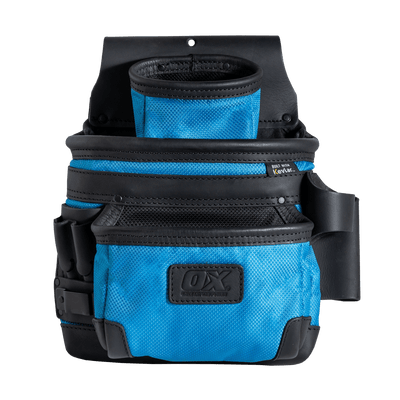 OX Ultimate 3 - Pocket Leather & Nylon Fastener Pouch w/ Kevlar Reinforcement - Carbour Tools