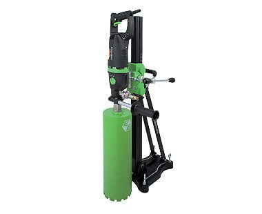 CS Unitec ETN 162/3 P - 6-3/8" Capacity Concrete Core Drill - Wet/Dry Diamond Core Drill 110V - 3-Speed For Concrete, Block, Brick, and Stone - MADE IN GERMANY - Carbour Tools