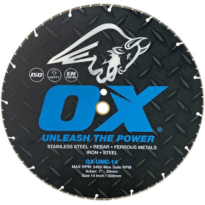 Diamond Saw Blade - Metal Cutting Vacuum Brazed Blade - UMC Ox Tools Ultimate Series - Carbour Tools