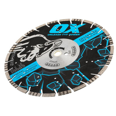 Diamond Saw Blade - Ultra Hard Rental Blade for General Purpose Cutting - UDH10 Destroyer - Ox Tools Ultimate Series - Carbour Tools