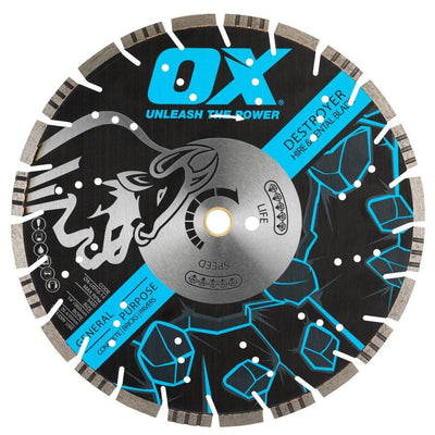 Diamond Saw Blade - Ultra Hard Rental Blade for General Purpose Cutting - UDH10 Destroyer - Ox Tools Ultimate Series - Carbour Tools