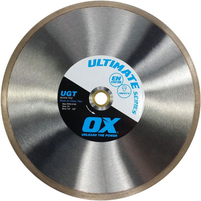 Diamond Tile Saw Blade- Super-Fine Turbo Rim For Glass & Mosaic Tiles- UGT- Ox Tools Ultimate Series - Carbour Tools