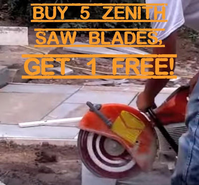 FREE PU10 Universal Diamond Saw Blade When You Buy 5 - Cut Universal/Hard Materials - PU10 Zenith - Carbour Tools