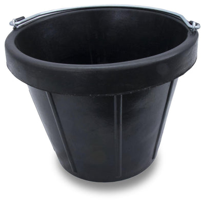 Marshalltown 10 or 12 qt. Rubber Pail for Concrete and Masonry Job Sites - Carbour Tools